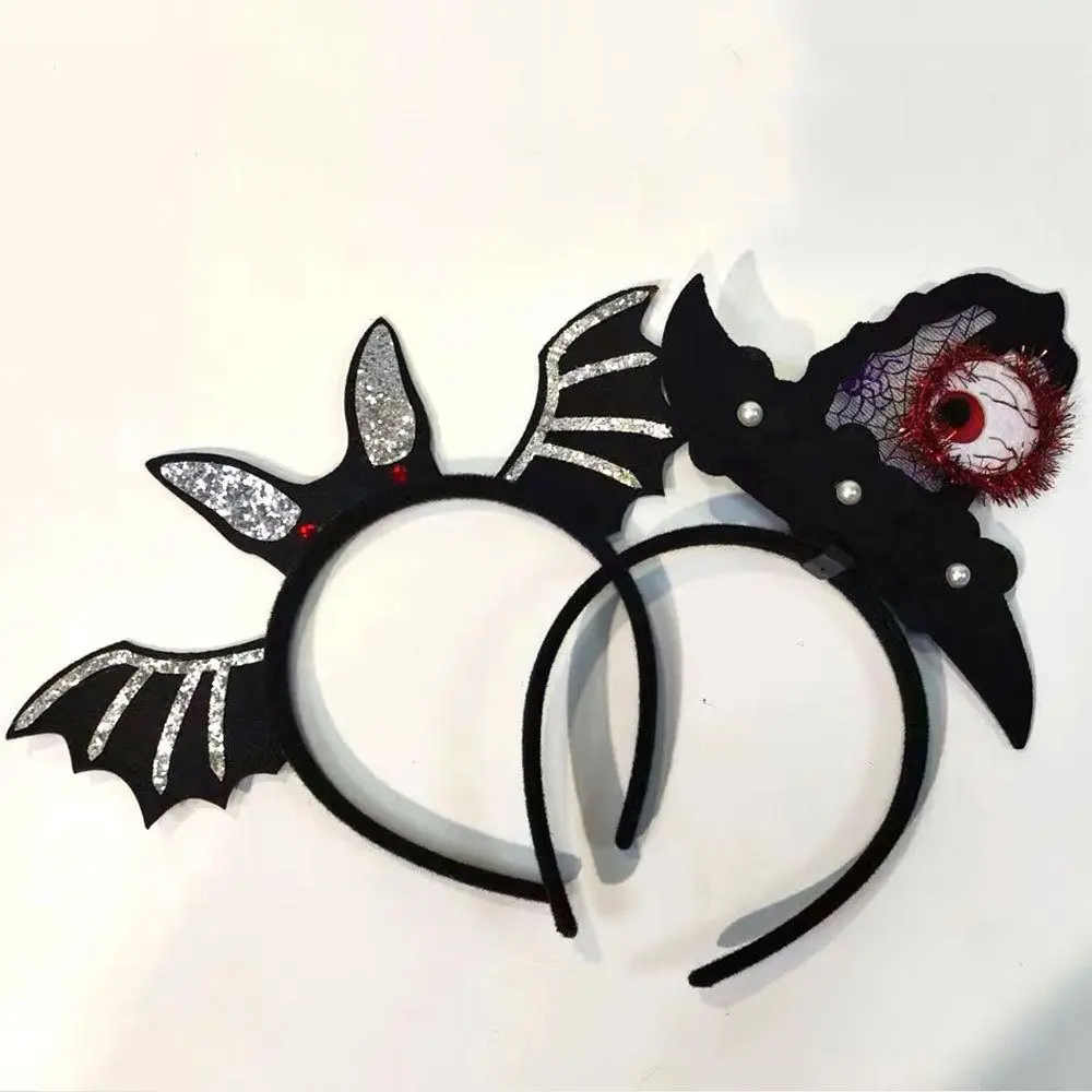 Bats Halloween Headband DIY Hair Accessories Spider Pumpkin Hairbands Headdress Hair Hoop Spider Web Head Wrap Festival