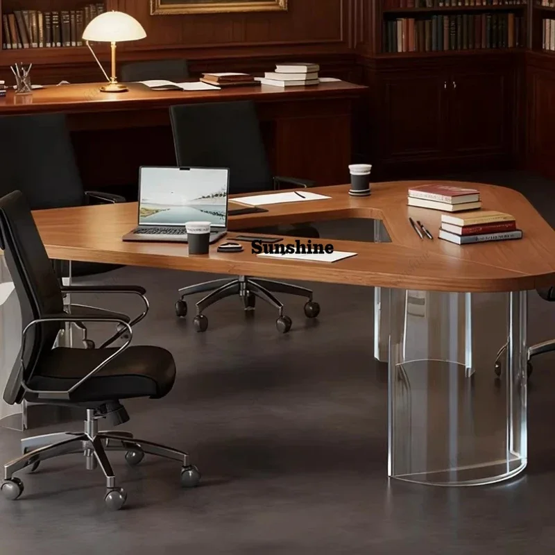 Computer Desk Negotiation Table Luxury With A Touch Of Elegance Conference Table Room Offices Office Desks And Workstations