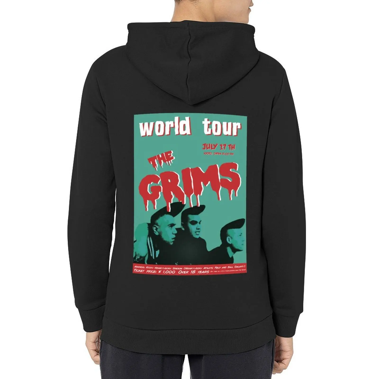 

The Grims Psychobilly Hoodie japanese style anime clothing men's clothes new hooded tee