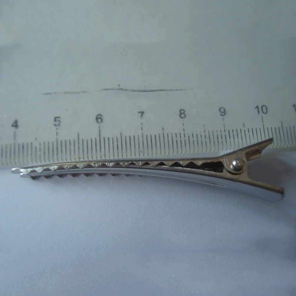 

50 pcs Plating Clips 6Cm Metal Salon Grips Flexible Teeth For Thick Thin Curly Straight Hair Steel Hairpins Diy Hair Tools