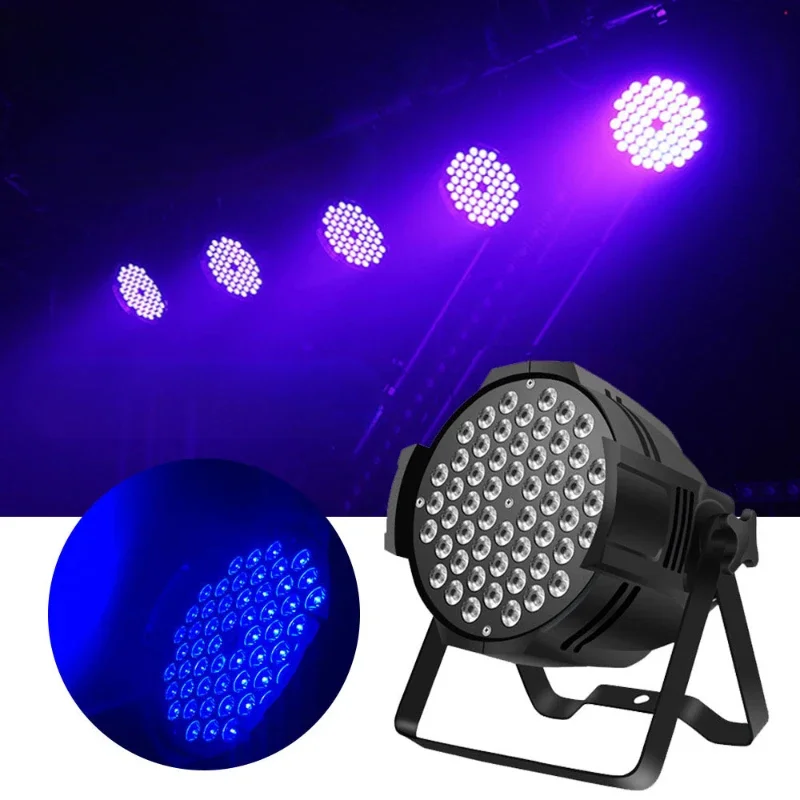 Proyector de luces de escenario para cine en casa, luz Led RGB de 54 piezas para discoteca, Karaoke, fiesta, salón de haz láser colorido, 110-220V, lámpara de baile