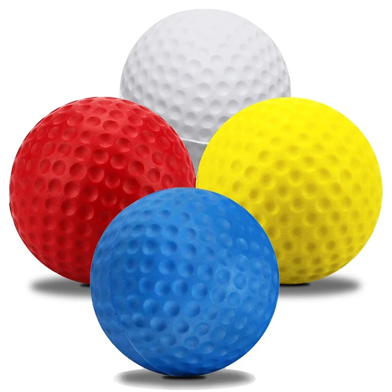 5Pcs PU Foam Solid Sponge Soft Golf Balls For Indoor Golf Practice Ball 4.27cm/1.68inch Children\'s Toys Golf Accessories