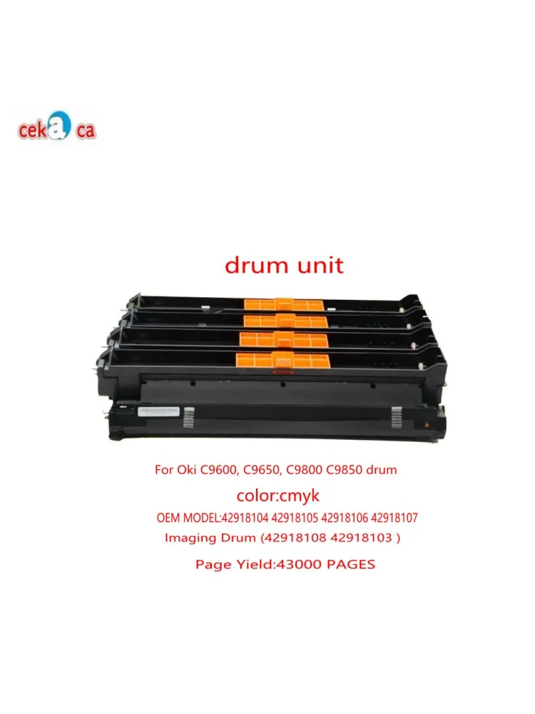 Wholesale Toner Cartridge For Okidata OKI C9600 C9650 C9800 C9850 Imaging Drum Unit42918103 42918104 42918105 42918106 Ink Set