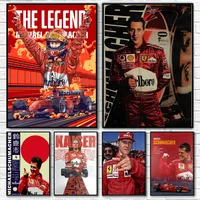 1PC Pop Sports F1 Legend Racing Aesthetic Schumacher Formula 1 Racer Poster Poster Paper Print Home Living Room Bedroom Entrance