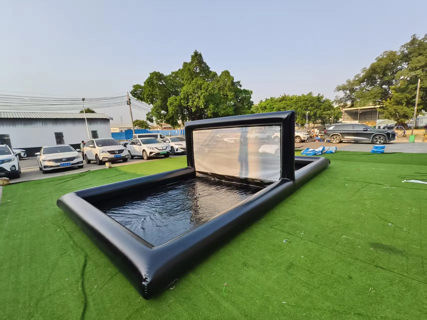 Большой плавающий надувной волейбольный мяч и теннисный корт по индивидуальному заказу, аренда плавающего спортивного поля для спортивных игр