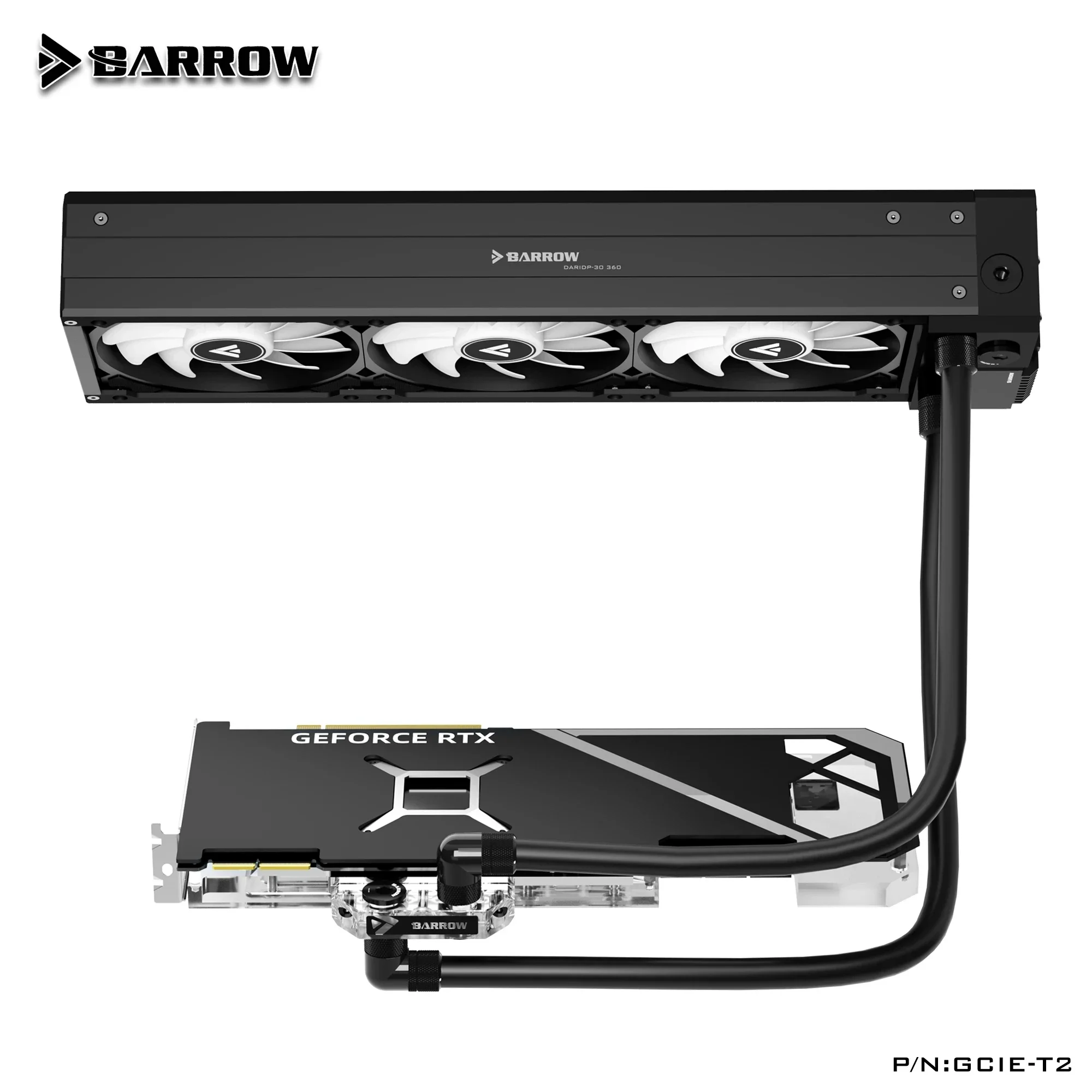 Barrow GPU ZOTAC RTX 4090 AMP Extreme AIRO / TRINITY OC Water Cooling Block Kit 5V 3PIN AURA SYNC