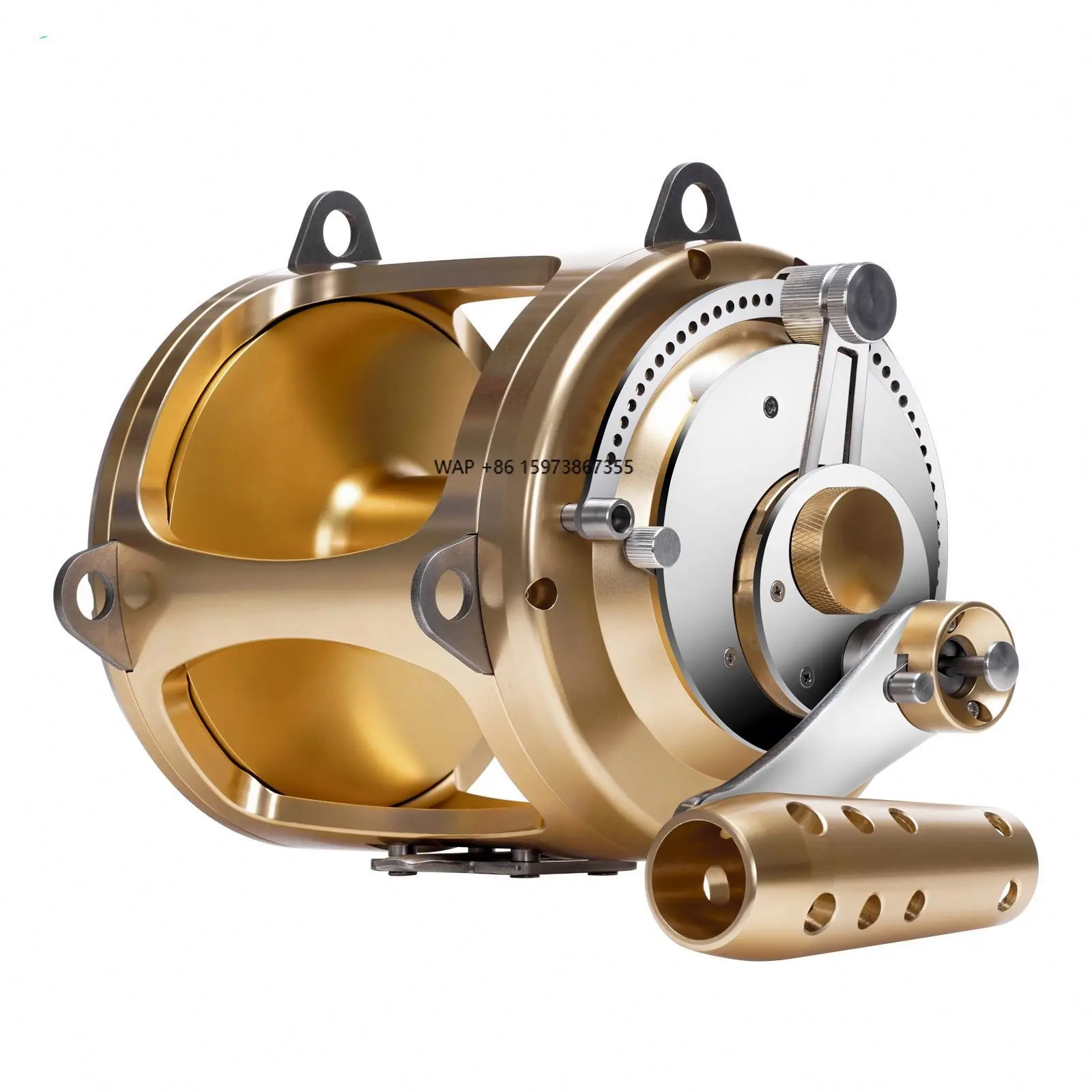 

80W-130W Ocean Saltwater 2 Speed Tuna Reels Big Game Fishing Reel Pesca Heavy Duty Boat Fishing Trolling Reel
