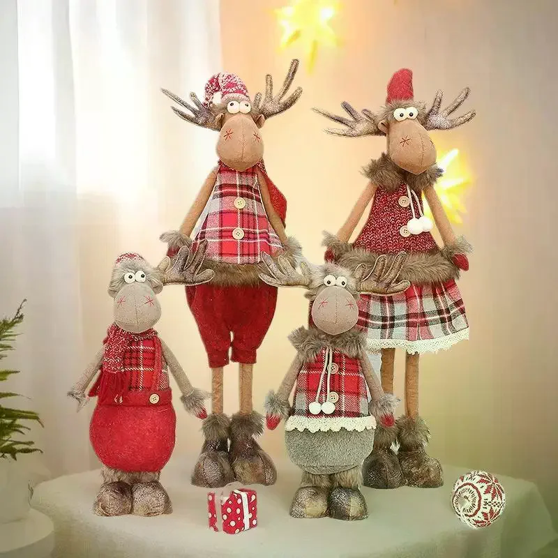 جديد الإبداعية عيد الميلاد دمية زخرفة لوازم الحفلات الأيائل مهرجان الديكور الزينة أفخم دمية لوازم السنة الجديدة