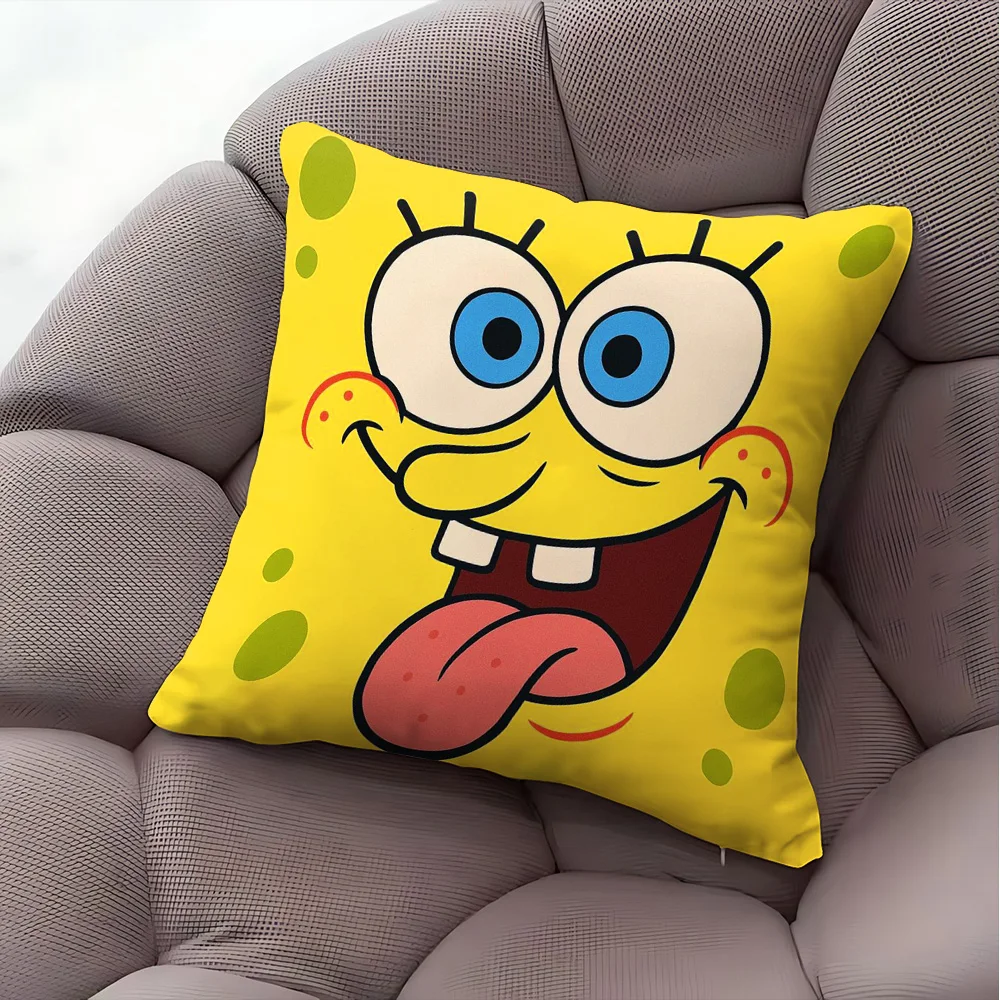 Kawaii SpongeBobs Decorative Pillows for Sofa Body Pillow Cover Cushion Covers Cushions Home Decor Items Decoration Room Cases