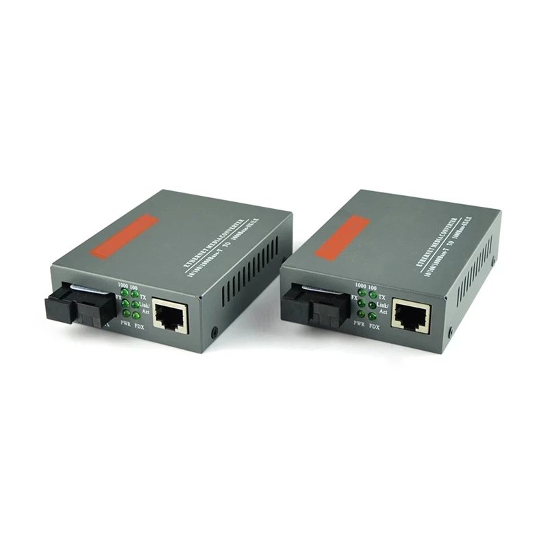 HTB-GS-03 A/B Fast Ethernet Media Converter, SC Interface, 20km Fiber Optic Transceiver, 10 m, 100 m, 1000m, Free Shipping,1Pair