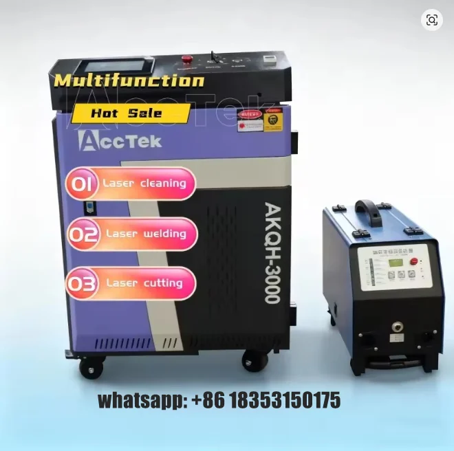 Cheap Price 3000w Raycus Laser 4 in 1 Handheld Laser Rust Cleaning Machine 2000w Fiber Laser Welding Cutting for 10mm Steel