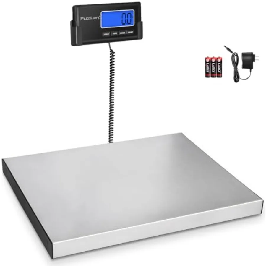 

Digital Shipping Scale for Packages 440LB x 10g Heavy Duty Weight Scale for Postage Stainless Steel Large Platform Commercial S