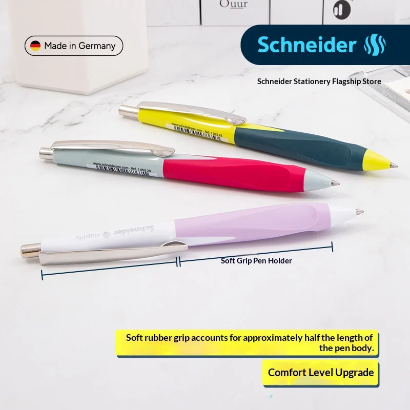 

Schneider Dolphin Retractable Gel Pen,0.5Fine Point, Ergonomic Soft Grip Smooth Writing Pen,School Quick-dry Stationery Supplies