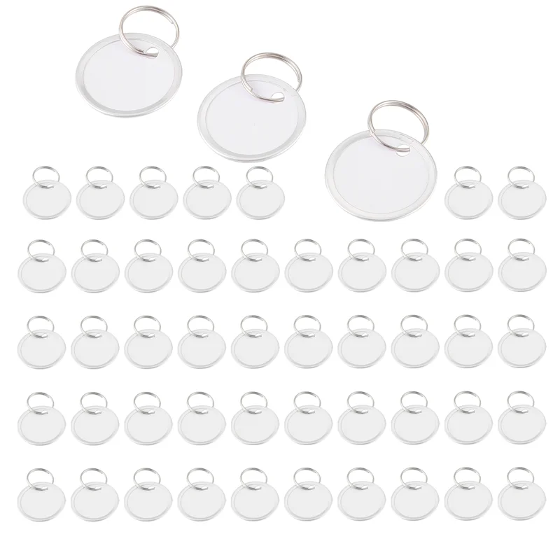 

HGHO Metal Rim Tags Key Tags Round Paper Tags With Metal Rings For Car Keys And Door Keys
