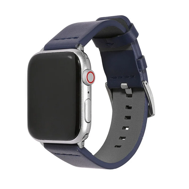 

Cowhide Leather Strap for Apple Watch Ultra 2 Band S10 46mm 42mm 45mm 40mm 41mm 44mm Band for iWatch Series 9 8 7 6 SE 5 4