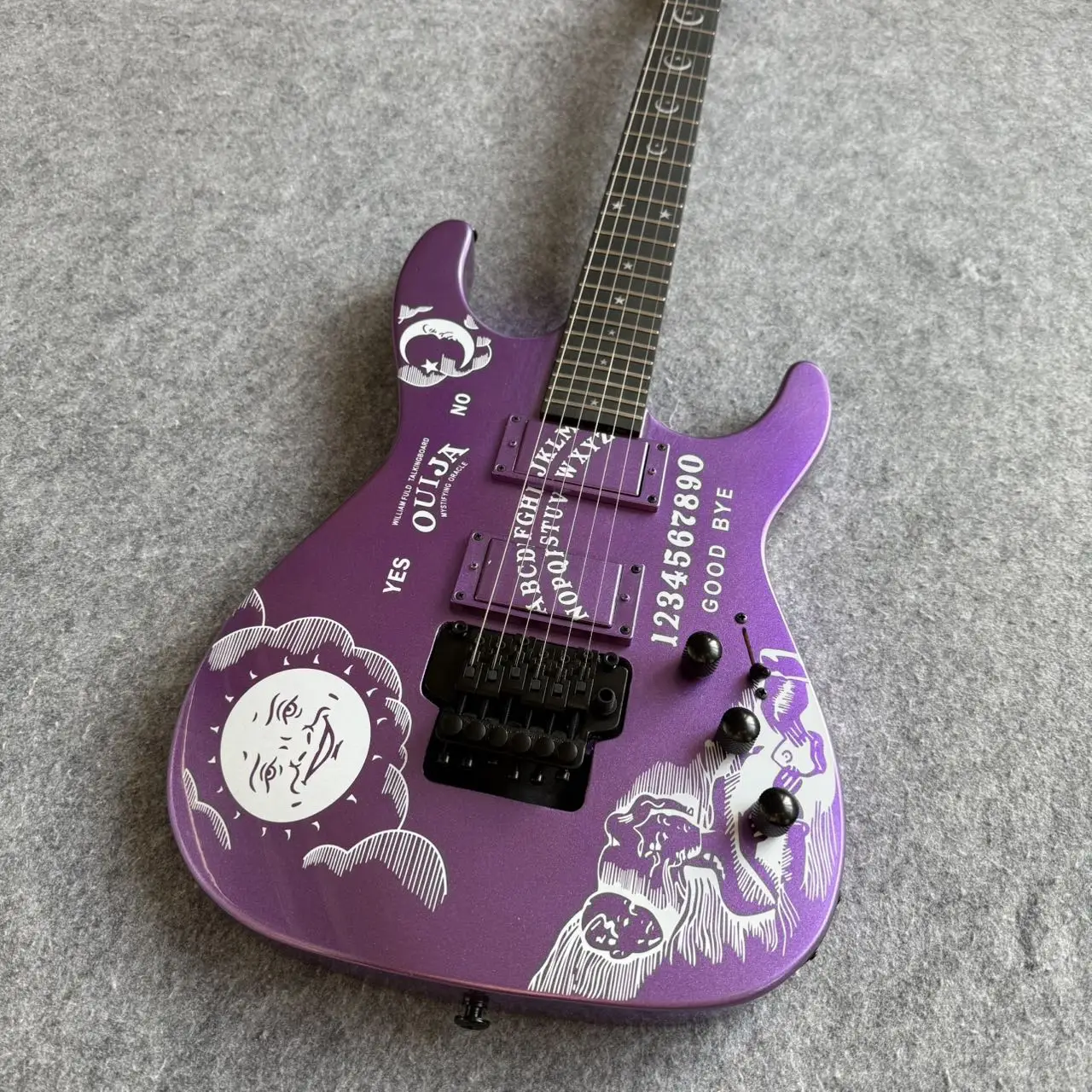 

Высококачественная гитара Purple Moon Ouija с тремоло Floyd Rose и 2H-звукоснимателями, модель 2026 года