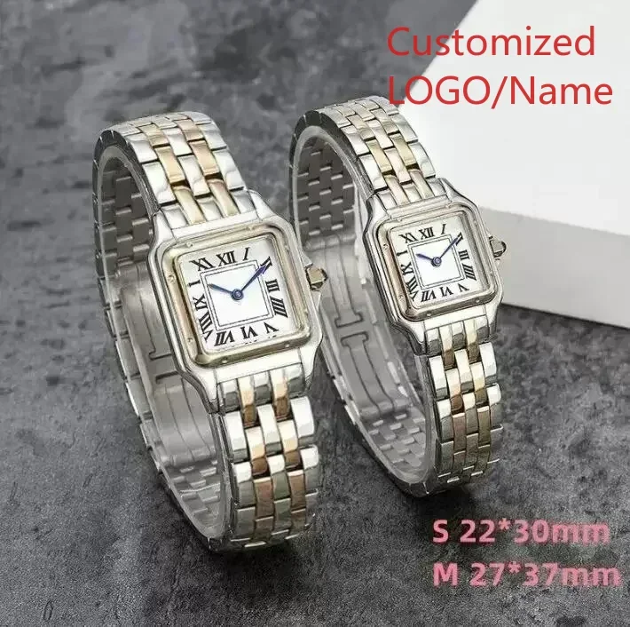 ساعة كوارتز الماس السيدات ساعة نسائية الذهب والفضة سوار الصلب أنيقة سيدة التبعي حسب الطلب #6