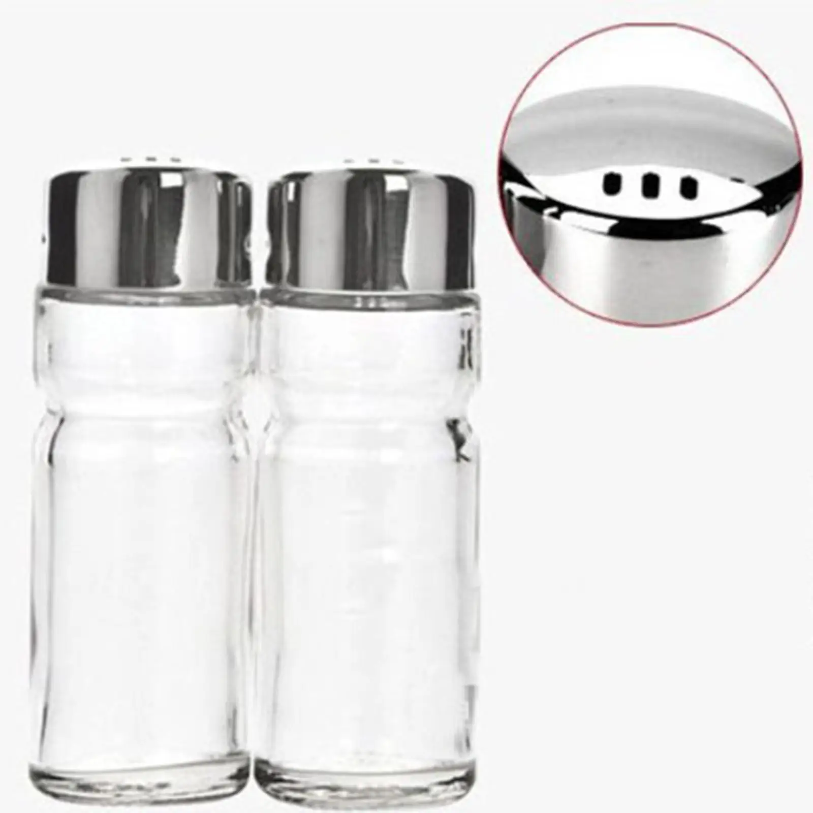 Oil and Vinegar Set Portable Camping Cruet Holder Kitchen Glass Spice Jars
