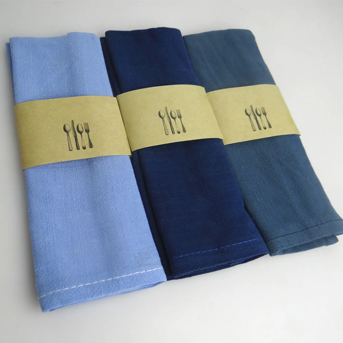 

Flax Fabric Napkin Baking Cloth Kitchen Dinner Cloth Comfortable Eco-Friendly Tea Fabric Napkins for Hotel Restaurant Dining
