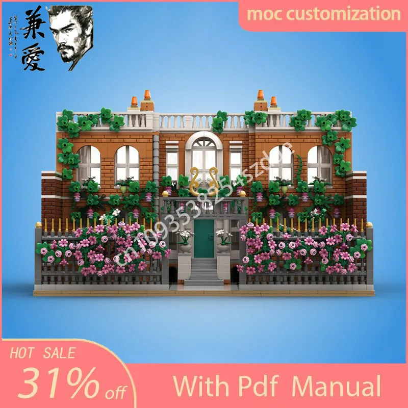 3023PCS MOC The Bridgerton Modular House Street View Model Building Block Diy Creative Assembly Educational Bricks Toys Kid Gift