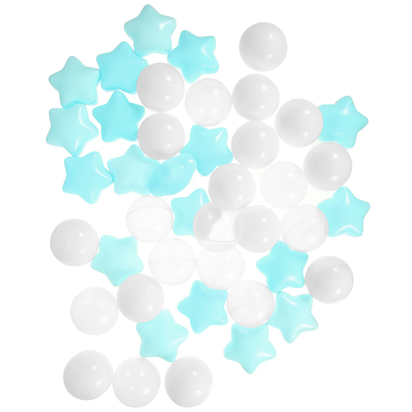 100Pcs Plastic Ocean Balls Round Pits Balls for Kids Pool Playhouses Party Decorations Swimming Toys Creative Swimming Toys