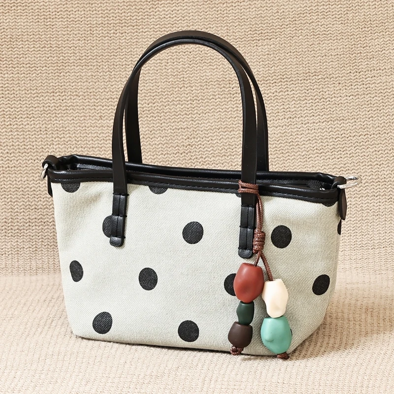 Dames canvas handtas met stipp - Interior Design Trends 2026 recensie en prijs