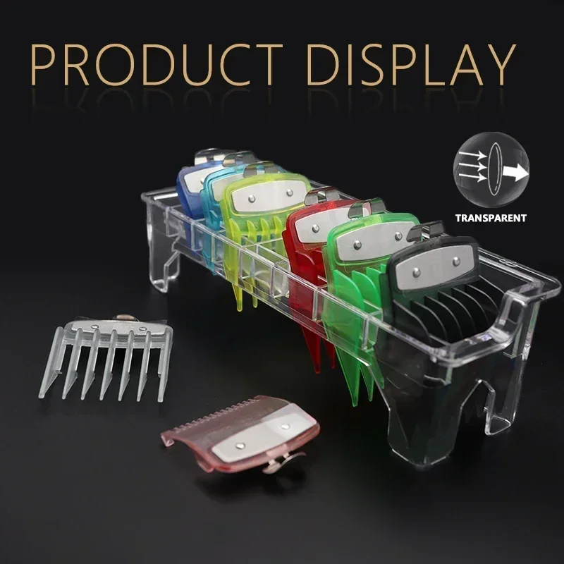 1 Piece Universal Transparent Hair Clipper Guards For Wahl Madeshow Metal Clip Clippers Barber Accessories Trimmer Limit Combs