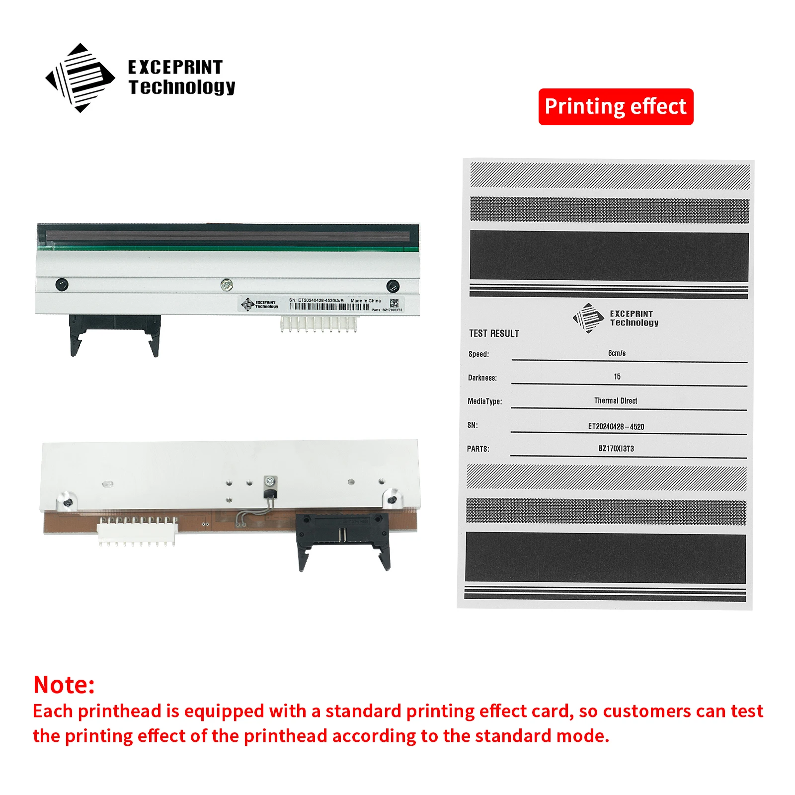 Brand New 203dpi Print Head for Zebra 170Xi3 170XiIII 170XiIII Plus 170PAX4 Thermal Barcode Label Printer,P/N:G38000M