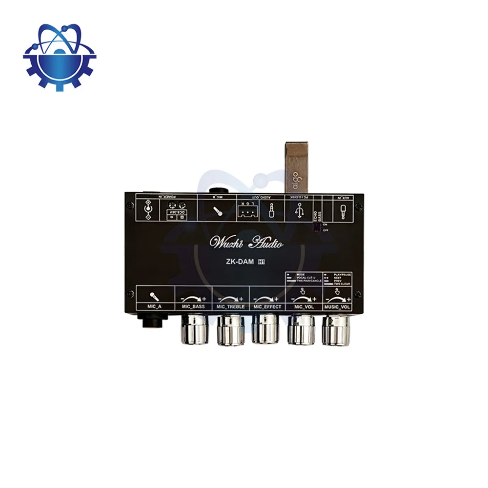 DAM H1 Karaoke Reverb Board Pre-Effects Microphone Karaoke with Bluetooth USB Decoding Support TWS Pair Connection