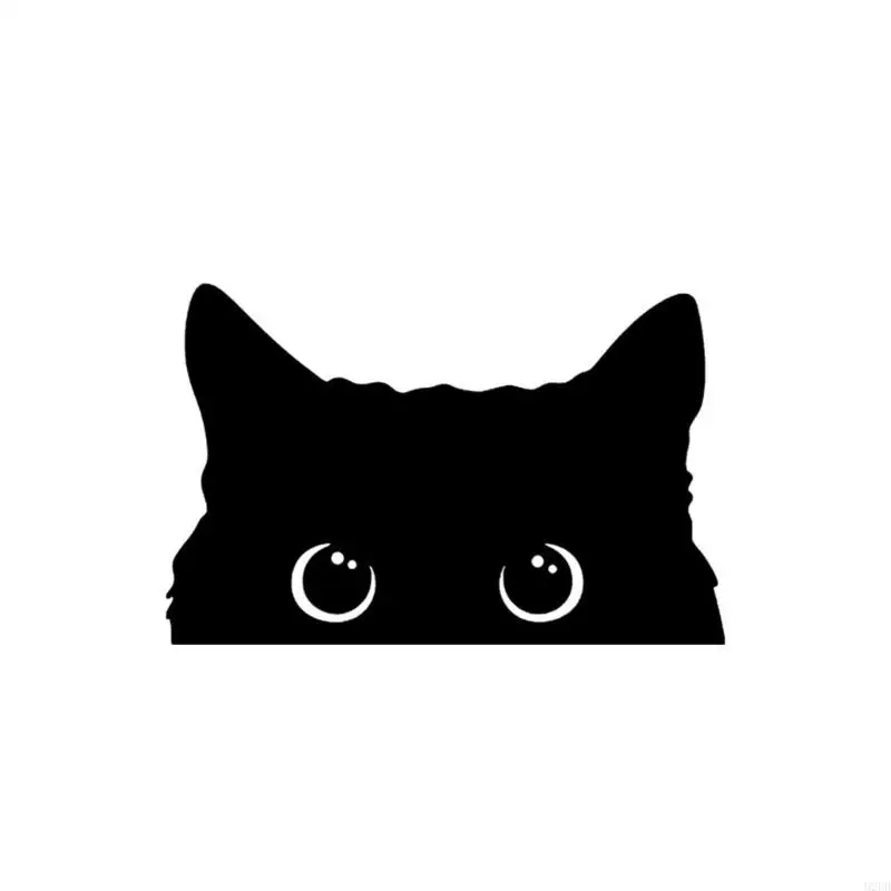 

Car Exterior Decoration 5.9x3.8in Funny Peeking Cats Sticker for Car Truck