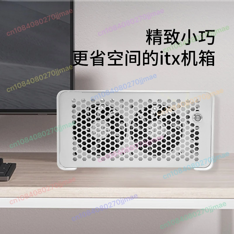 

Computer Case Desktop ITX Small Chassis, Living Room Mini HTPC Horizontal Chassis Creative Shell Q3 Chassis