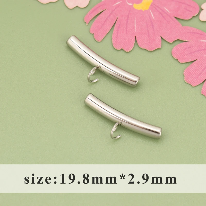 assoonas, 4 Stück/Set, MH02, Schmuckzubehör, 316L Edelstahl, nickelfrei, Anhänger, handgefertigt, Schmuckherstellung, DIY-Verbinder – Detail 5