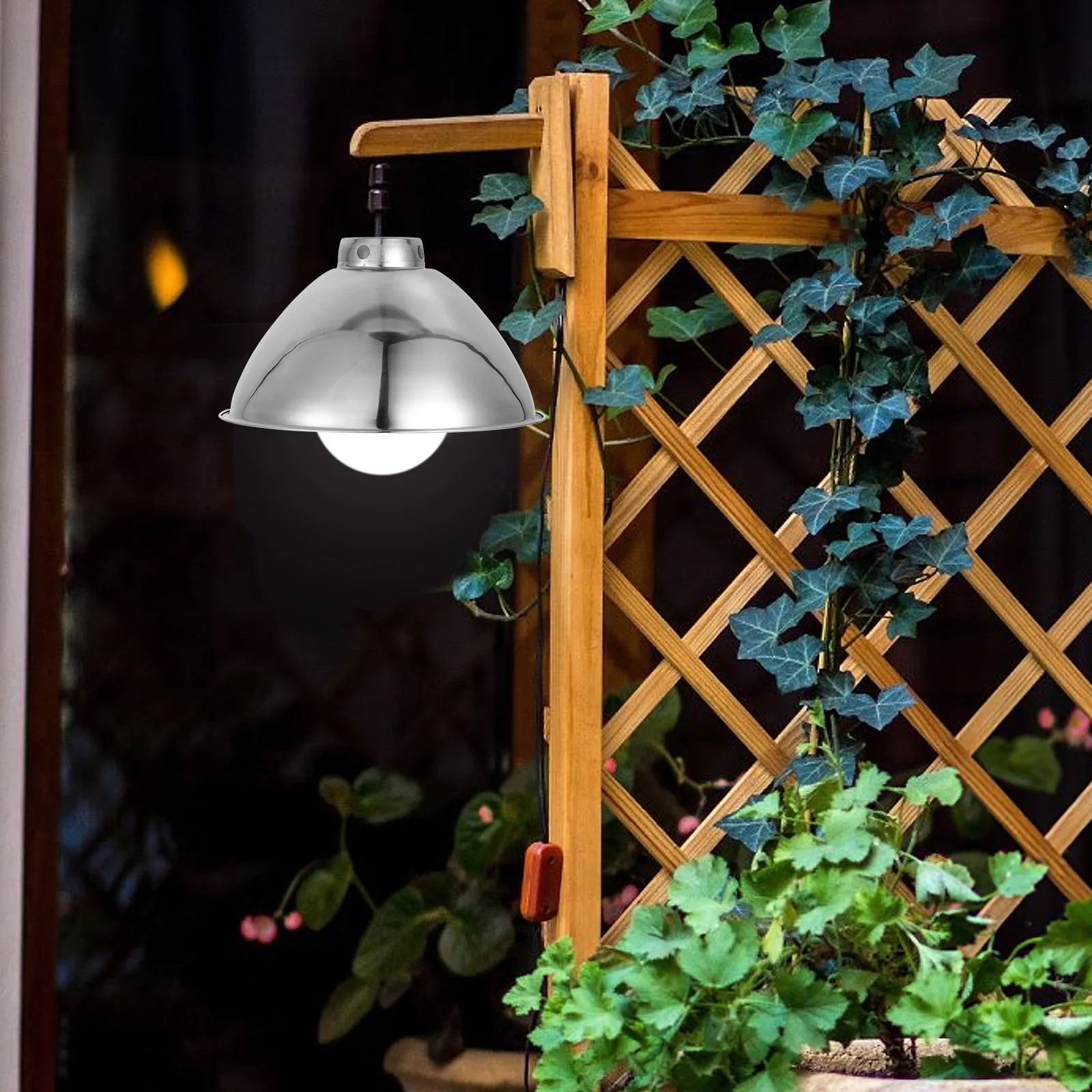 

Industrial Stainless Steel Lamp Shade Modern Pendant Light Cover Replacement Decorative Lampshade for Garden Factory Courtyard
