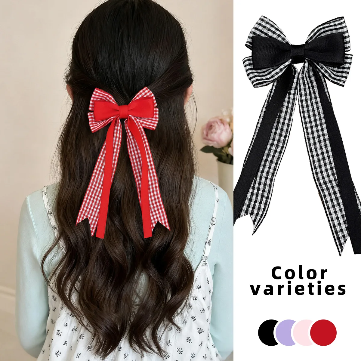 32-pcs-lot-335”-2026-new-british-style-plaid-ribbon-bow-hair-clips-for-women-girls-ponytail-clip-hair-accessories