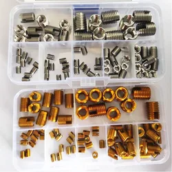 50pcs/70pcs/lot M2 m2.5 m3 m4 m5 m6 m8 Carbon steel /stainless steel Helical Insert Self Tapping Slotted thread insert kits