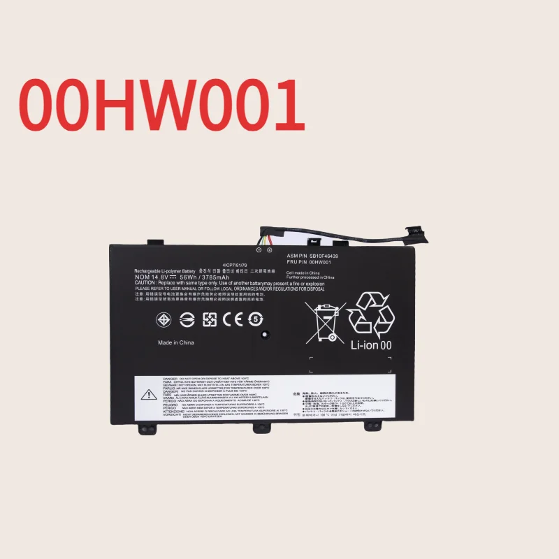 

00HW000 00HW001 SB10F46438 SB10F46439 Laptop Battery For ThinkPad S3 Yoga 14 Series Notebook