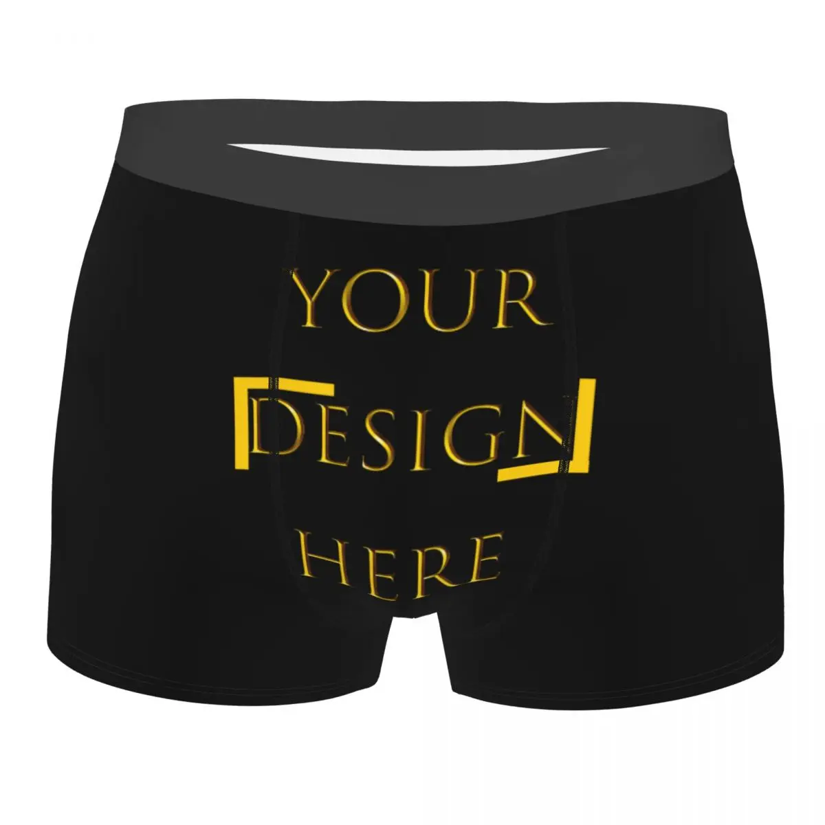 

Custom Your Photo Logo Text Print Underwear Your Design Here DIY Boxer Briefs Breathable Shorts Panties Underpants