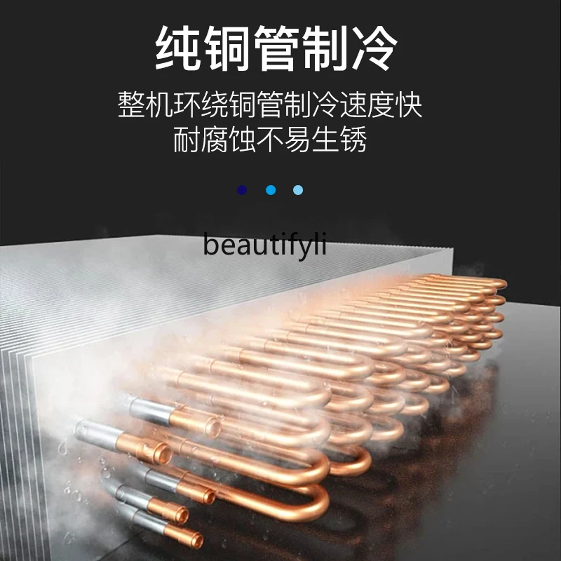 Buffet Bancone per ghiaccio per frutti di mare Vetrina refrigerata fresca commerciale Supermercato Ristorante Congelato Fresco