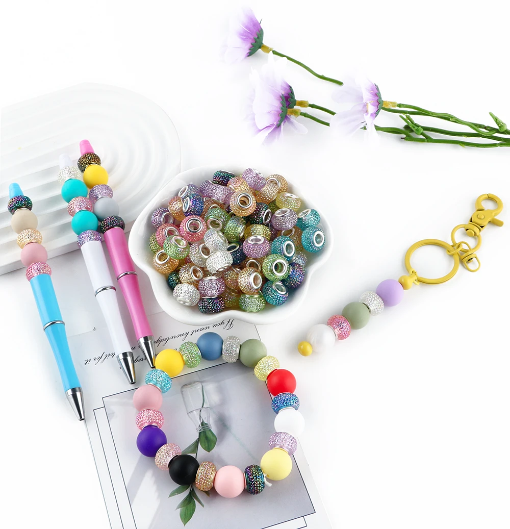 5 stücke Transparent Kristall Geschnitzte Blume Spacer Perlen Für Schmuck Machen DIY Armband Halskette Ohrringe Dekorative Zubehör
