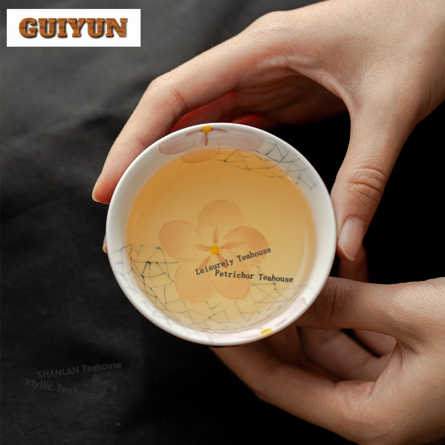 

70ml Hand-painted Ice Crack Plum Blossom Teacup Ancient Tea Bowl Jug Tea-tasting Personal Cup Jianzhan Master Cups Tableware