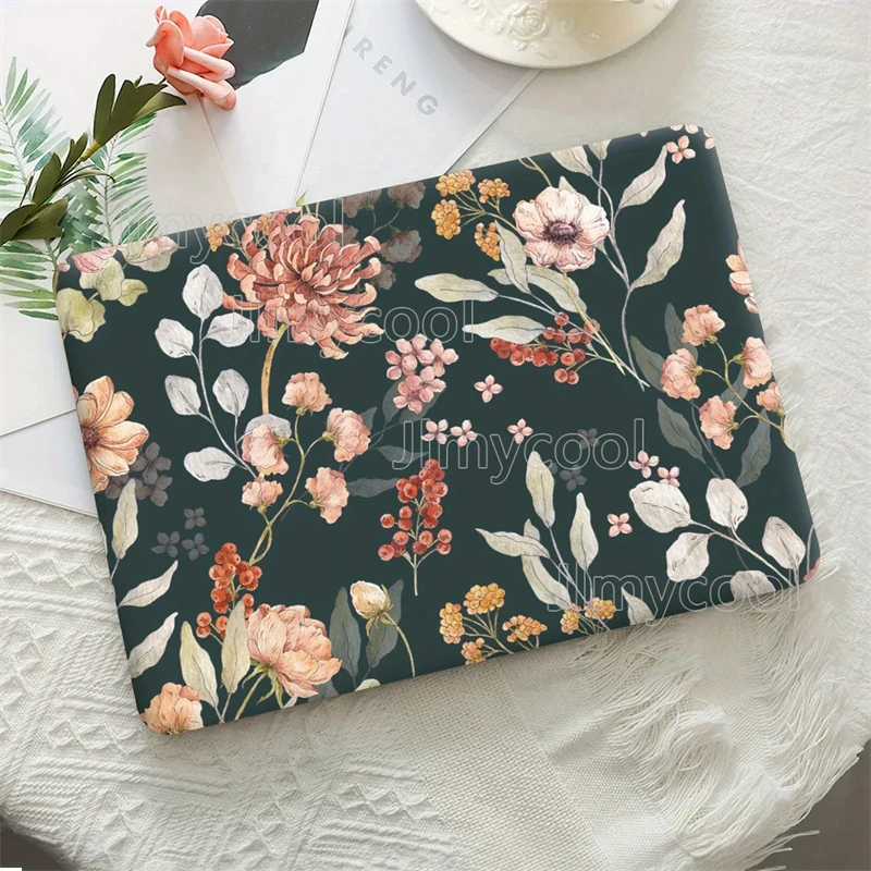 

DIY 1 комплект из 2 боковых рендерингов, защитная пленка для ноутбука, яркая цветочная пленка для ноутбука, декоративная наклейка, наклейка