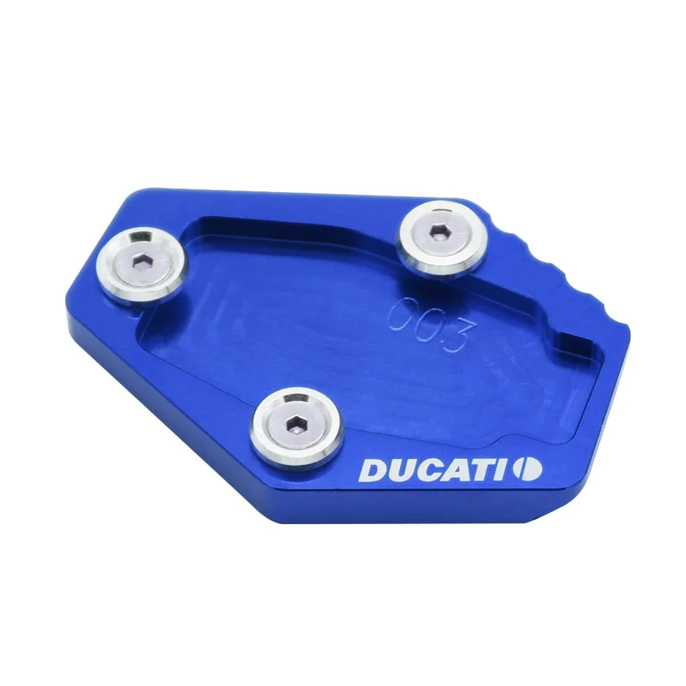 Motorcycle CNC Kickstand Foot Side Stand Extension Pad Support Plate For DUCATI MONSTER 795 796 821 1200 1200S Multistrada 1200 - Image 4