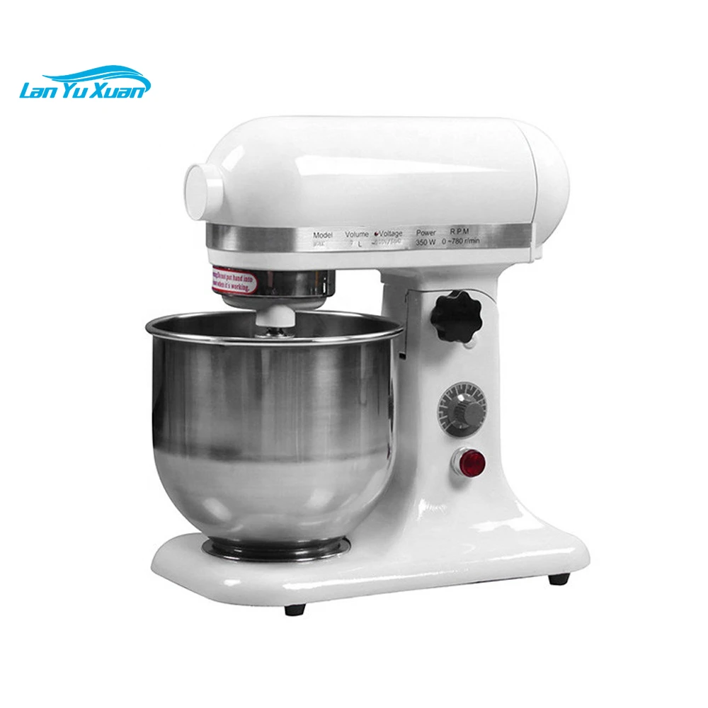 7L 3 Handles Electric Cake Cream Blender Home Use Bread Dough Spiral Mixer