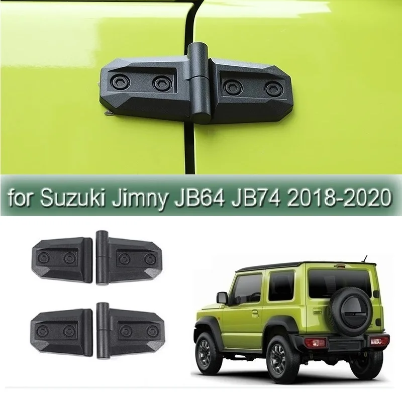 

2Set Car Engine Hood Door Hinge Decoration Cover Trim For Suzuki Jimny JB64 JB74 2018-2020 Exterior Styling Accessories