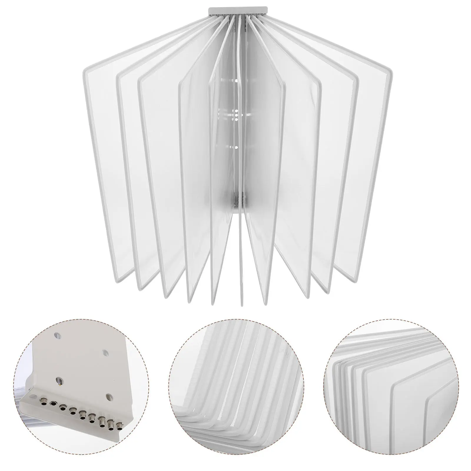 

Wall-Mounted 10-Page File Organizer Document Display System Folder Sheet Holder Office Storage Folder File Sheet