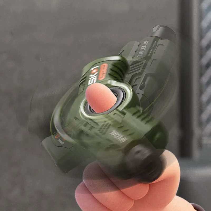 ปืนของเล่นแบบหมุนได้ขนาดเล็กพกพาสำหรับกิจกรรมกลางแจ้ง รุ่น EDC ยิงลูกกระสุนนิ่ม