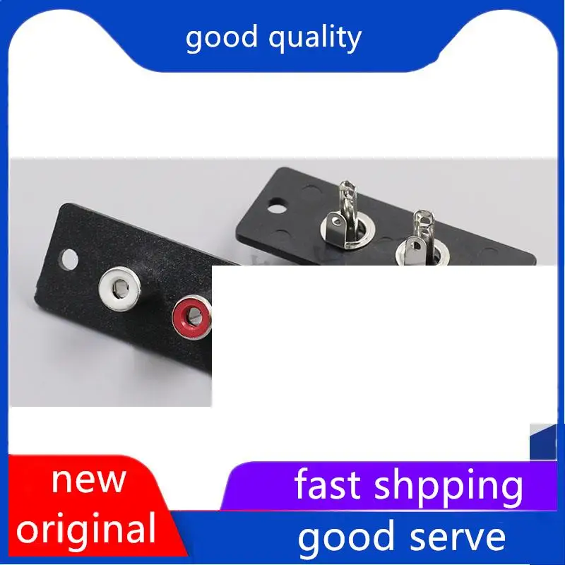 10pcs original new AV2-8.4-4 with board 53 * 17 AV same core base 4-pin RCA base 2-hole PCB welded video lotus base
