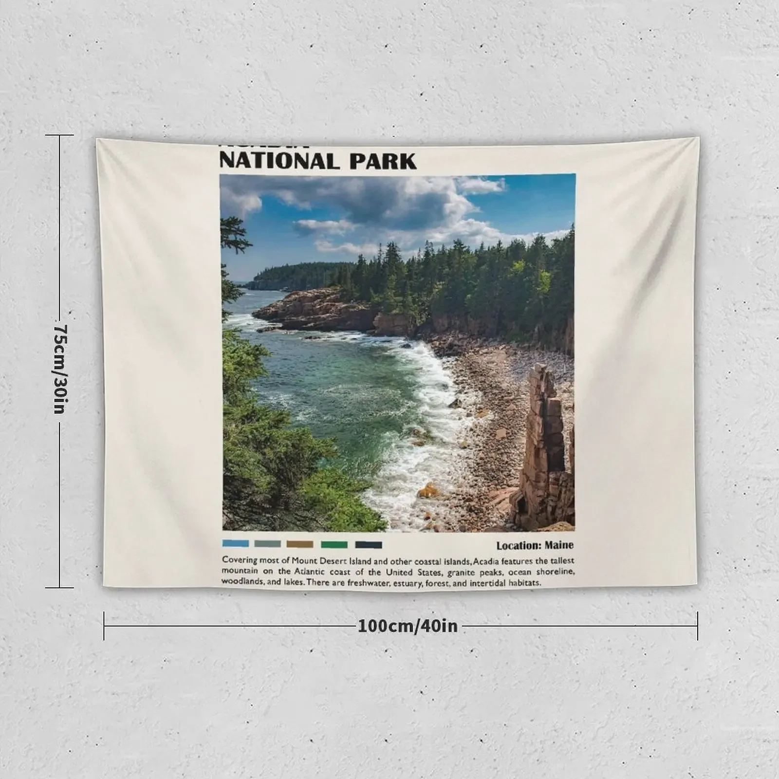 Acadia National Park Tapestry Wall Decorations Wallpaper Decor For Bedroom Tapestry