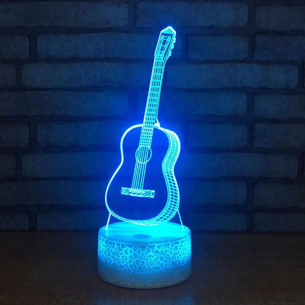 Interruptor de luz nocturna con Cable USB moderno, lámpara de noche Led 3D acrílica, Base ensamblada para el hogar, accesorios de decoración de dormitorio, venta al por mayor