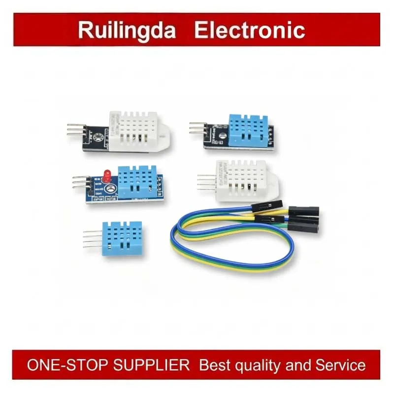 DHT11/DHT22 Humidity Temperature Sensor Module Digital Switch Electronic Building Blocks with DuPont Line AM2302